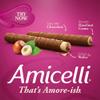 Amicelli Original Hazelnut Crme Crispy Wafer Rolls 200g Gift Box of 16 view 3