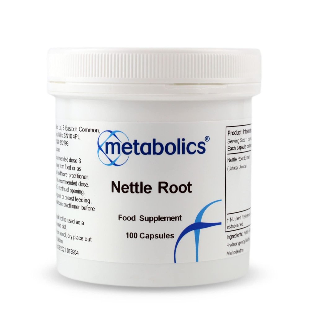 Nettle Root  100 Vegan Capsules | Urtica dioica Extract for Prostate, Urinary, Inflammation & Immune Support | AdditiveFree | UK Made | Metabolics