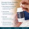 Bettervits Zinc Supplements for Men & Women | High Absorption Zinc Picolinate, Glycinate and Citrate 30mg | Immune and Skin Support - High Strength | 60 Capsules view 2