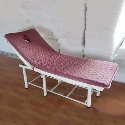 KKCD 2 Inch Memory Foam Lash Bed Mattress Topper,Beauty Salon/Massage/Spa Table Pad with Elastic Bands,Square/Round/Trapezoidal Head Lash Bed Cushion with Breathing Hole,Pink2 S,70x190cm