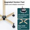 Champagne Gold Salon Tray Cart with Adjustable Height on Wheels - Ideal for Tattoo & Dental Use, No-Rusting view 3