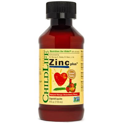 ChildLife Essentials, Liquid Zinc Plus, Vegan Zinc Drops with Copper for Children, 118ml, Vegetarian, Gluten Free, Soy Free, GMO Free