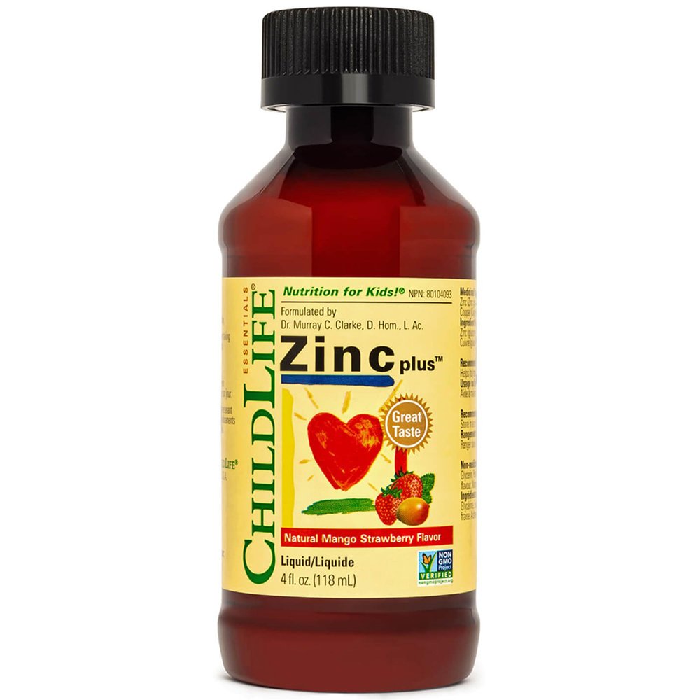 ChildLife Essentials, Liquid Zinc Plus, Vegan Zinc Drops with Copper for Children, 118ml, Vegetarian, Gluten Free, Soy Free, GMO Free