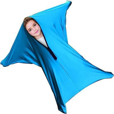 GADULU Dynamic Movement Sensory Body Sock,Sensory Sox Stretchy Body Socks Full-Body Wrap To Relieve Stress Calming Therapy Great For Ages 3-18 Years For Boys,Girls With Autism Anxiety (Color : Sky bl
