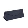 AOOLIA PU Leather Folding Glasses Cases: Classic Tri-Fold Hard Shell Sunglasses Case Eyeglass Portable Storage Bag Eyeglasses Protection for Women Men (Black) view 1