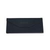 AOOLIA PU Leather Folding Glasses Cases: Classic Tri-Fold Hard Shell Sunglasses Case Eyeglass Portable Storage Bag Eyeglasses Protection for Women Men (Black) view 2