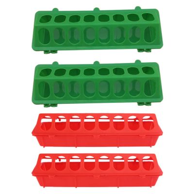 Happyyami 4pcs Professional Pigeon Feeder Bird Feeder for Pigeon Trough Household Chicken Multi-function Chick for Bird Accessory