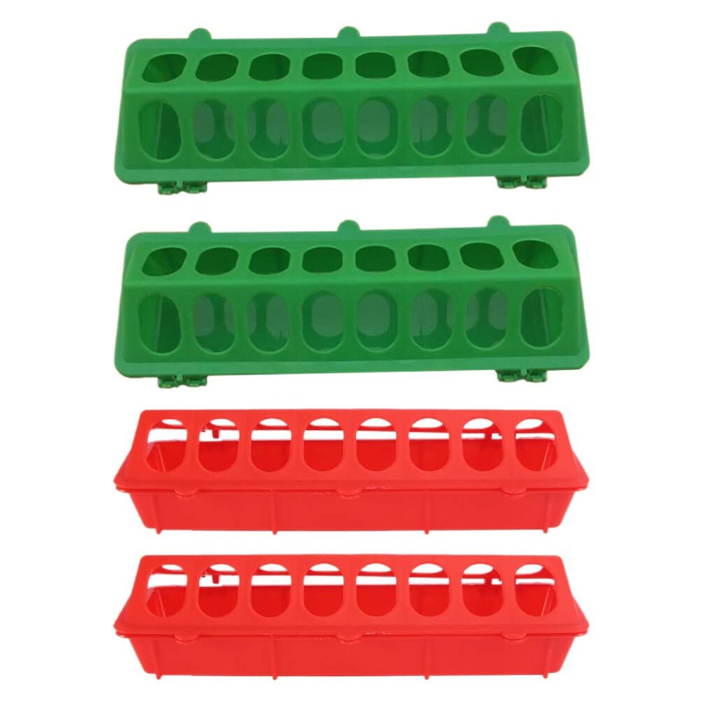 Happyyami 4pcs Professional Pigeon Feeder Bird Feeder for Pigeon Trough Household Chicken Multi-function Chick for Bird Accessory
