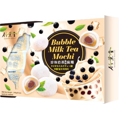Bamboo House Bubble Milk Tea Mochi 240g - Squishy Rice Cakes Food Snacks