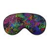 Lightweight and Comfortable Eye Mask D Eye Cover for Boys Girls, Silk Sleep Mask Sleeping Eye Mask Eye Cover with Adjustable Strap (Psychedelic Trippy Wall Painting) view 1