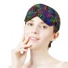 Lightweight and Comfortable Eye Mask D Eye Cover for Boys Girls, Silk Sleep Mask Sleeping Eye Mask Eye Cover with Adjustable Strap (Psychedelic Trippy Wall Painting) view 4