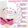 Eyccier Plantar Fasciitis Night Splint Plantar Fasciitis Brace Planter Facetious Support Lightweight Foot Drop Brace Relief Heel Pain Foot Drop Ankle Support for Men Women Pink view 4