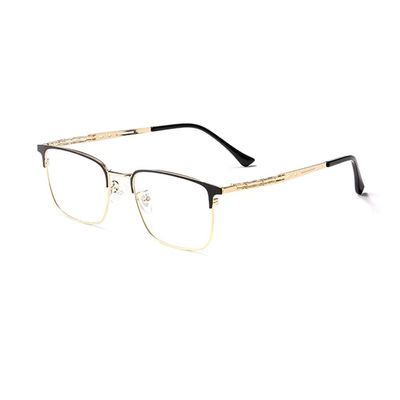 RICCIE Intelligent progressive multifocal anti-blue light men's presbyopic glasses, ultra-light large frame HD aspheric resin lens reader diopter +1.0 to +3.0,02,+1.0