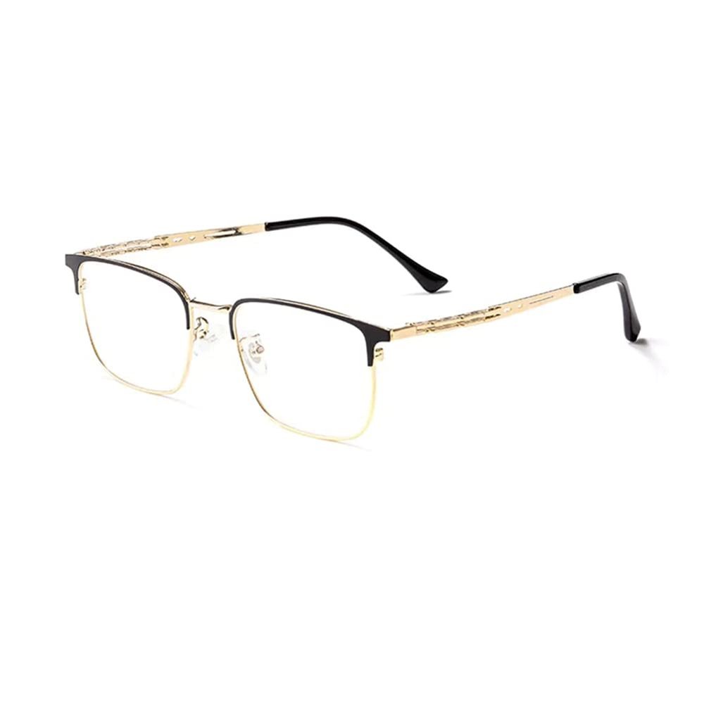 RICCIE Intelligent progressive multifocal anti-blue light men's presbyopic glasses, ultra-light large frame HD aspheric resin lens reader diopter +1.0 to +3.0,02,+1.0