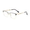 RICCIE Intelligent progressive multifocal anti-blue light men's presbyopic glasses, ultra-light large frame HD aspheric resin lens reader diopter +1.0 to +3.0,02,+1.0 view 1