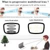 RICCIE Intelligent progressive multifocal anti-blue light men's presbyopic glasses, ultra-light large frame HD aspheric resin lens reader diopter +1.0 to +3.0,02,+1.0 view 2