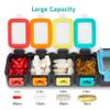 Fullicon Weekly Pill Box 7 Day Ultra Moisture & Spill Proof Daily Pill Organiser, Large Tablet Organiser with Secure Buckle, Compact Medication Organizer, Vitamin, & Fish Oil view 3