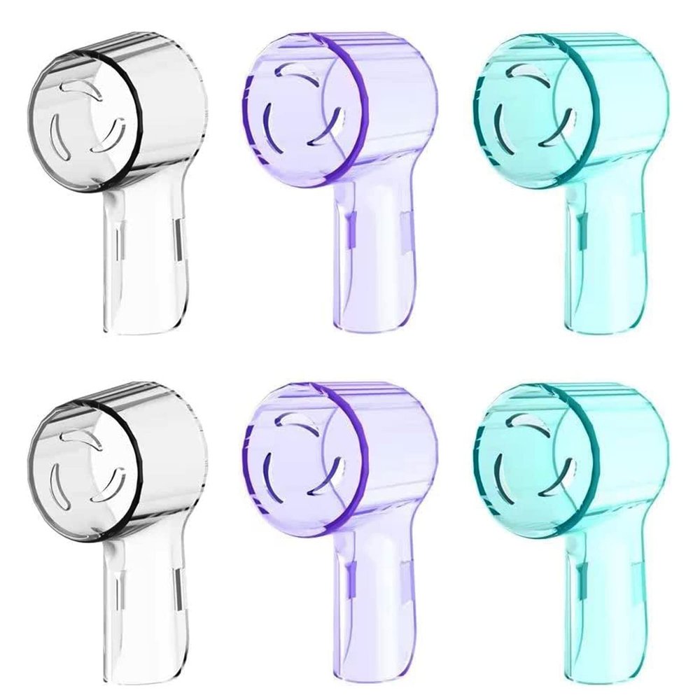 6 Pack Toothbrush Head Cover Compatible with Oral B iO Brush Heads, Fits for Oral B iO Series iO4 iO5 iO6 iO7 iO8 iO9, Pro 3, Smart 6, Genius, Dustproof Cover Cap for Travel and Family by CALLYSONIC