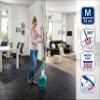 Leifheit Combi Flat Mop, Bucket, Wringer and Static Duster Wiper Cover Set, Microfibre Mop Head and Flat Mop Wringer 12 L bucket, Mop and Bucket Set, Turquoise view 3