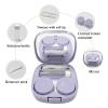 Howinn Contact Lens Case Travel Set Cute Contact Case with Mirror Tweezers Remover Tool Bottle for Daily Use 2 Pieces view 2