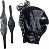 Latex Rubber Full Hood Unisex Mask with Hair Tube Eyes&Mouth Mask with Rear Zipper Handmade,Have Wig,X-Large view 4