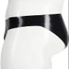 Sexy Man Rubber Latex Shorts Briefs Underwear with Hole Handmade Sex Panties,Large view 4