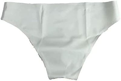 White Latex Rubber Briefs for Men Panties Sexy Men Tight Shorts Underwear for Latex Club Party Wear Underpants,Small