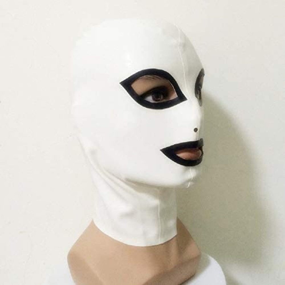 100% Pure Latex Mask Rubber Head Unisex Hood Unique Wear for Party Sex,Small
