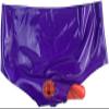 Latex Shorts Briefs Rubber Men Underwear Purple Shorts Tight with Two Condom for Bodysuit Fetish Party Clubwear,Large view 2