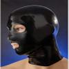 100% Latex Mask Rubber Head Unisex Hood Unique Wear Club Party Sex Cosplay,Black,Large view 2