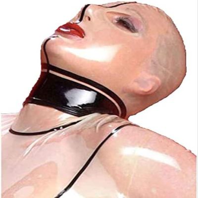 100% Pure Latex Mask Hood Bodysuit Skin Color Sex Party,XX-Large