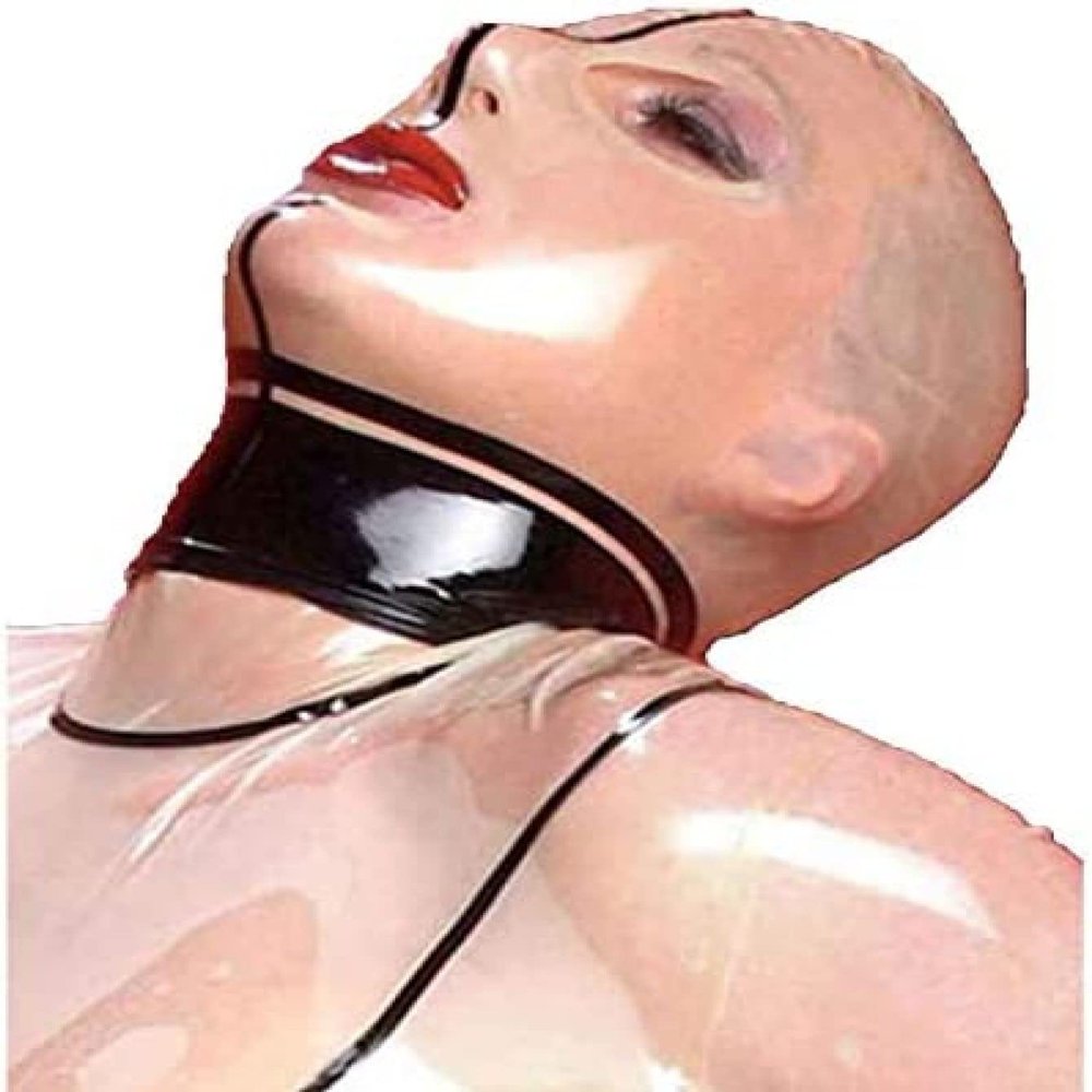 100% Pure Latex Mask Hood Bodysuit Skin Color Sex Party,XX-Large