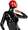 Latex Heavy Rubber Boned Corset Collar Black 1.0mm Latex Mask Hood Neck Latex Accessories for Cosplay Catsuit Party,Medium view 2