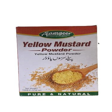 Alamgeer Mustard Powder (Yellow Mustard Powder-100g)