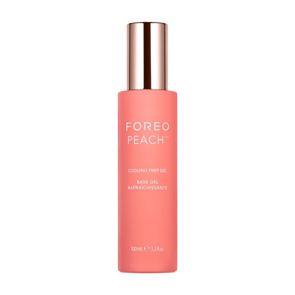 FOREO Peach Cooling Prep Gel, for Hair Removal Device, Calming, Hydrating, 17 Plant extracts, HA & Panthenol, Laser Hair Removal & IPL, During & Post Treatment Skincare, 100 ml