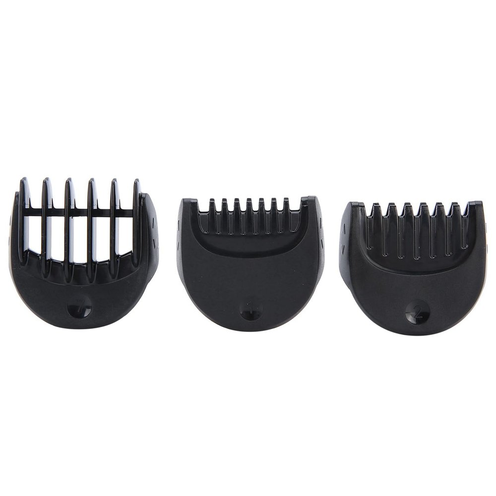 Electric Shaver Trimmer Head for Braun Series 3, Electric Razor Head with 5 x Guide Comb 1/2/3/5/7mm, Replacement Shaver Head