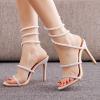 WOkismD 10.5CM/4.13IN Sexy High Heels Fetish Shoes Stiletto Nightclub Pole Dance Wedding Party Prom Sandals,White,40 view 2