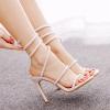 WOkismD 10.5CM/4.13IN Sexy High Heels Fetish Shoes Stiletto Nightclub Pole Dance Wedding Party Prom Sandals,White,40 view 4
