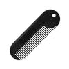 FOMIYES Zinc Alloy Beard Comb Portable Mini Hair Styling Tool for Men Sturdy Accessory for Grooming and Shaping Facial Hair (black) view 1