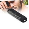 FOMIYES Zinc Alloy Beard Comb Portable Mini Hair Styling Tool for Men Sturdy Accessory for Grooming and Shaping Facial Hair (black) view 2