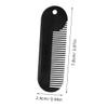 FOMIYES Zinc Alloy Beard Comb Portable Mini Hair Styling Tool for Men Sturdy Accessory for Grooming and Shaping Facial Hair (black) view 4