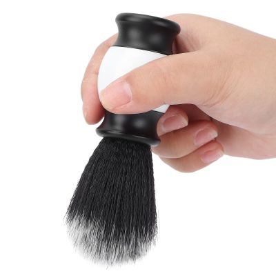 Beard Brush for Men, Neck Dust Brush for Broken Hair Dirty Removal, Ergonomic Mustache Styling Brush with Soft Bristles and Handle, Fast Lather Salon Cleansing Foam Brush with Fine Workmanship