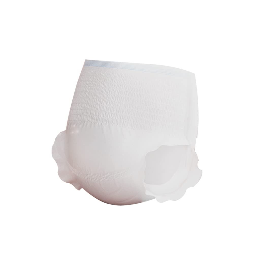 100% Cotton Adult Incontinence Underwear, Elastic Unisex Diapers Leak Cuff Protection, High Absorbency Diapers - 10 Count (XL)