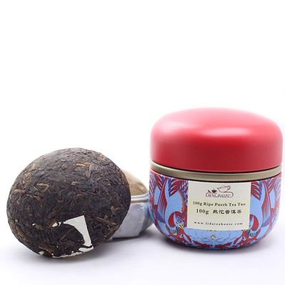 2010yr Ripe Puerh Tea - Shu Tuo Pu erh Tea - Yunnan Cook Puer Tea - 100g/3.5oz With Can Pack