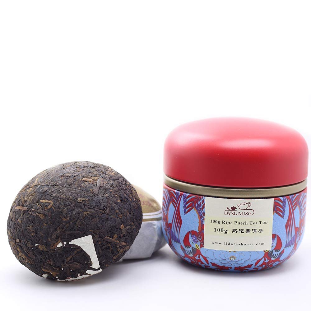 2010yr Ripe Puerh Tea - Shu Tuo Pu erh Tea - Yunnan Cook Puer Tea - 100g/3.5oz With Can Pack