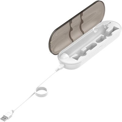 ABS Portable Electric Toothbrush Charger Charging Case for Philips for SONICARE Diamond-Clean (White)