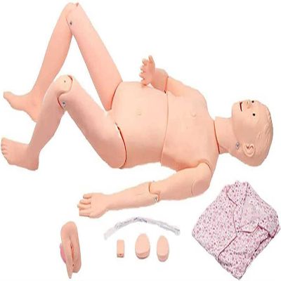 AMITVA PVC Multi-Functional Nursing Skills Training Manikin for Medical Science Teaching Tool Can Be Done 24 Item Basic Nursing Operations,170Cm