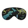 Grunge Dino Dinosaur Sleeping Eye Mask Eye Shade with Adjustable Strap Blindfold for Airplane Travel view 1