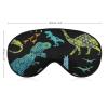 Grunge Dino Dinosaur Sleeping Eye Mask Eye Shade with Adjustable Strap Blindfold for Airplane Travel view 2