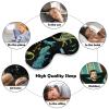 Grunge Dino Dinosaur Sleeping Eye Mask Eye Shade with Adjustable Strap Blindfold for Airplane Travel view 4
